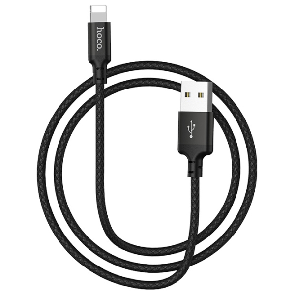 Кабель для телефона Hoco X14 USB Type-A/ Lightning Черный  photo 4