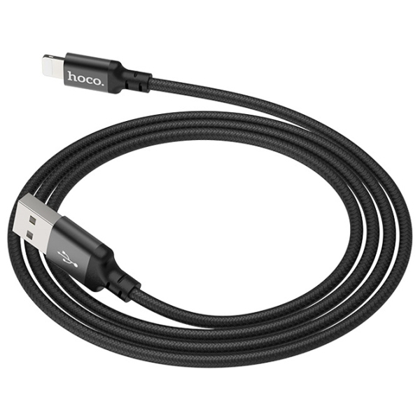 Кабель для телефона Hoco X14 USB Type-A/ Lightning Черный  photo 5
