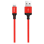 Кабель для телефона Hoco X14 USB Type-A/ Lightning Красный 