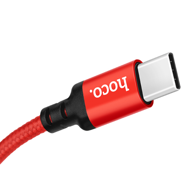 Cablu pentru telefon Hoco X14 USB Type-A/ USB Type-C Red  photo 2