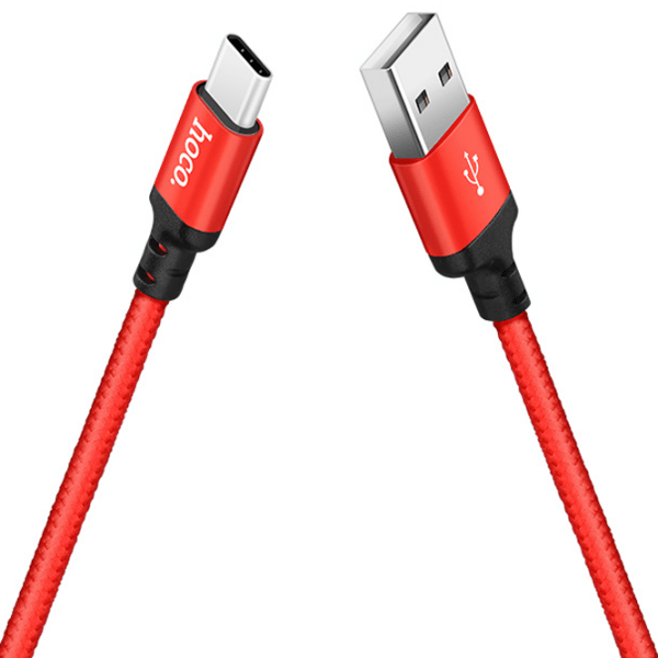 Cablu pentru telefon Hoco X14 USB Type-A/ USB Type-C Red  photo 4