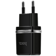 Adaptor de rețea Hoco C12 (18 W) Black 2.4 A / Black