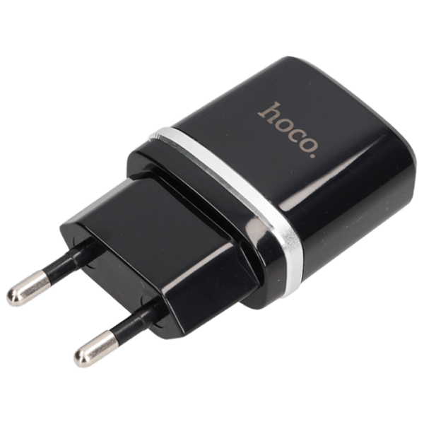 Adaptor de rețea Hoco C12 (18 W) Black 2.4 A / Black photo 3