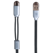 Кабель для телефона Remax Binary USB Type-A/ Lightning, microUSB Черный 