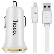 Încărcător auto Hoco Z1 (10 W) White 2.1 A / White