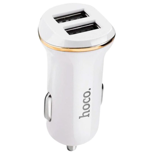Încărcător auto Hoco Z1 (10 W) White 2.1 A / White photo 2