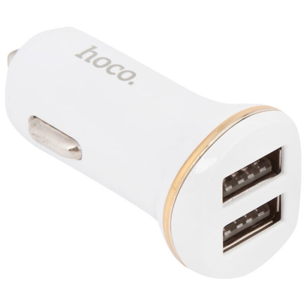 Încărcător auto Hoco Z1 (10 W) White 2.1 A / White photo 3