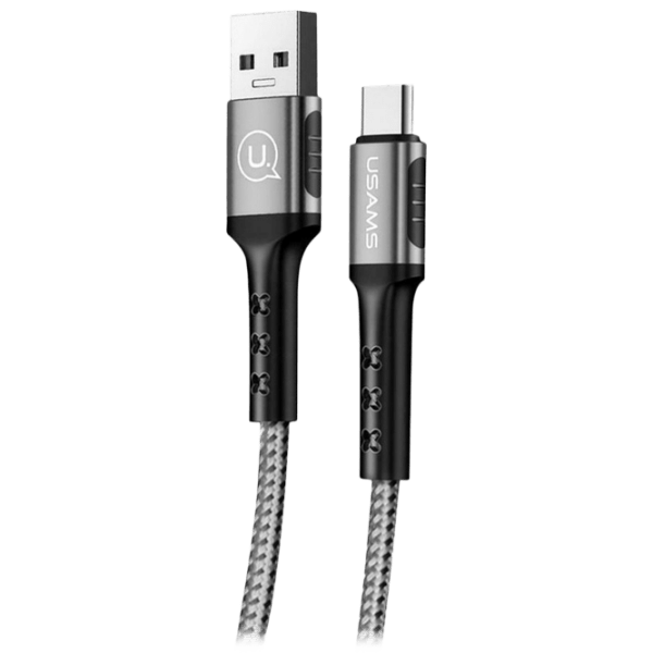 Кабель для телефона Usams SJ-289 USB Type-A/ USB Type-C Черный  photo 1