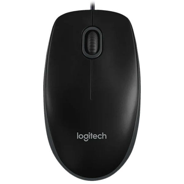 Mouse Logitech B100 Black Cu fir, 800 dpi photo 1