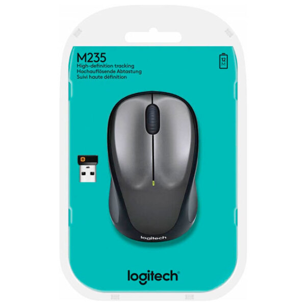 Мышь Logitech M235 Тёмно-серый Беспроводные, 1000 dpi photo 5
