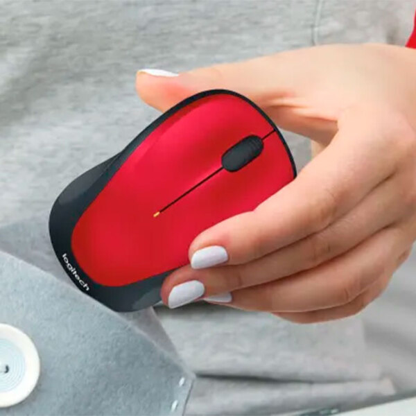 Mouse Logitech M235 Red Fără fir, 1000 dpi photo 5