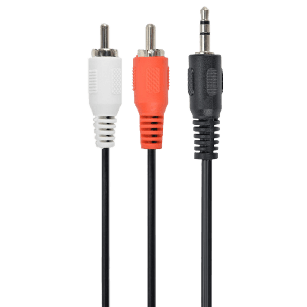 Cablu audio Cablexpert CCA-458-15M 3.5 mm/ 2 RCA Black  photo 1