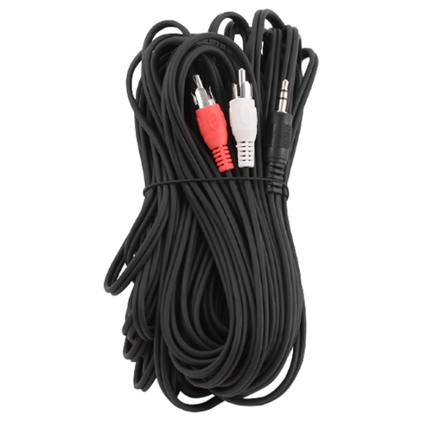 Cablu audio Cablexpert CCA-458-15M 3.5 mm/ 2 RCA Black  photo 3