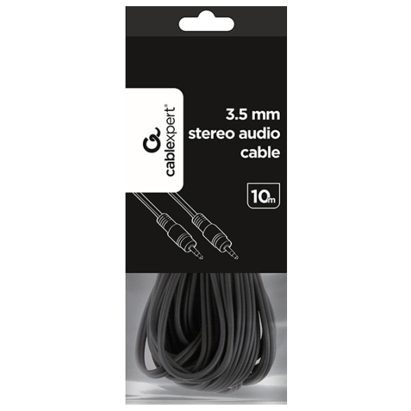 Cablu audio Gembird CCA-404-10M 3.5 mm/ 3.5 mm Black  photo 5