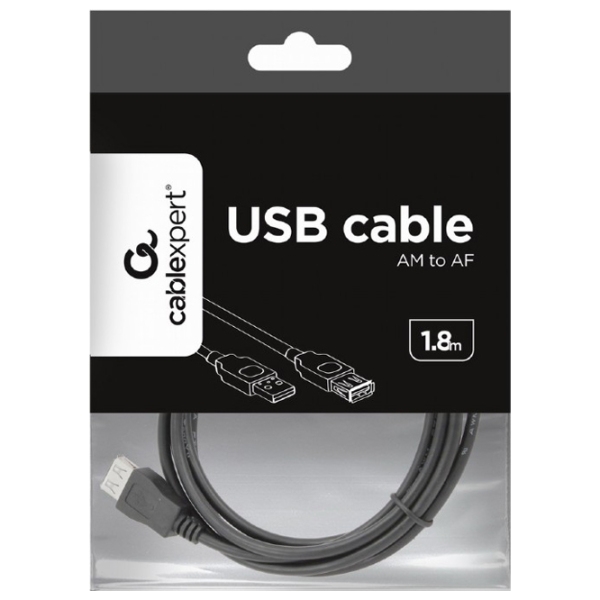 Cablu de date Gembird CCP-USB2-AMAF-6 USB Type-A/ USB Type-A Black  photo 5