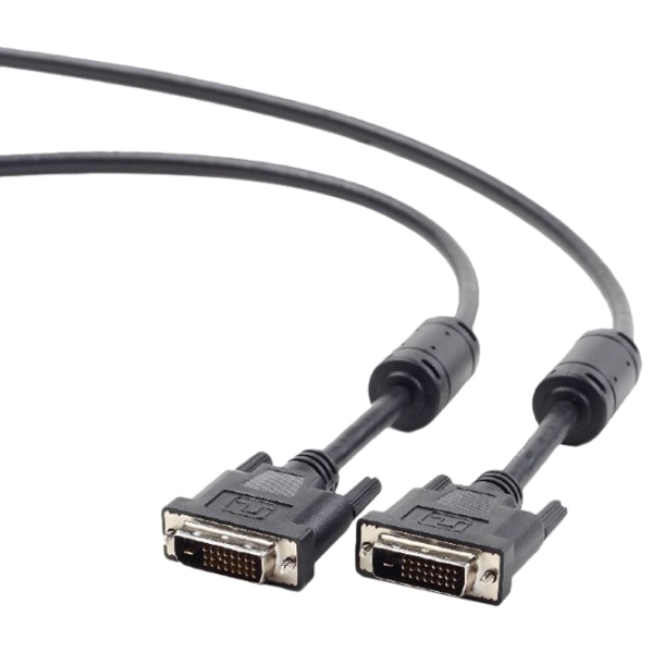 Cablu video Cablexpert CC-DVI2-BK-10 DVI/ DVI Black  photo 2