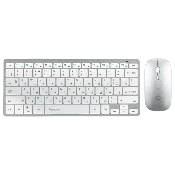 Tastatură Qumo Paragon White Home and Office, Fără fir photo 1