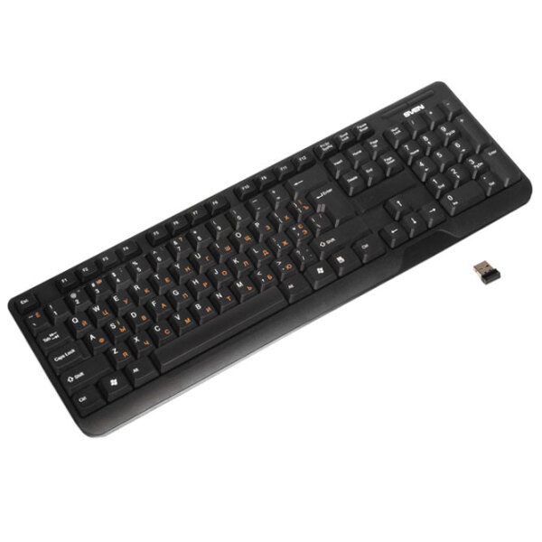 Клавиатура Sven KB-C2200W Черный Для дома и офиса, Беспроводные photo 3