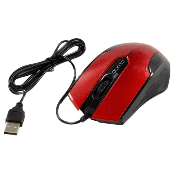 Mouse Qumo M14 Red Cu fir, 1000 dpi photo 2