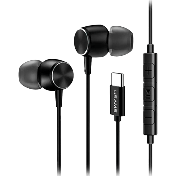 Căști USAMS EP-31 Black Cu fir / Personal / In ear photo 1