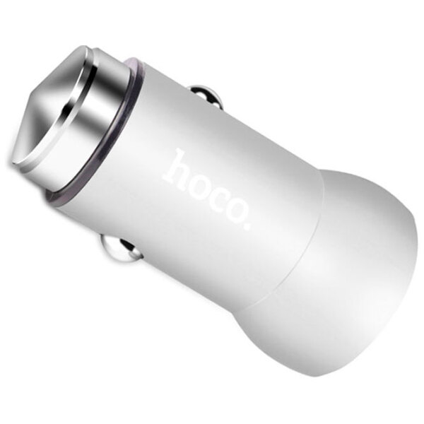 Încărcător auto Hoco Z4 (12 W) Silver 2.1 A / Silver photo 3