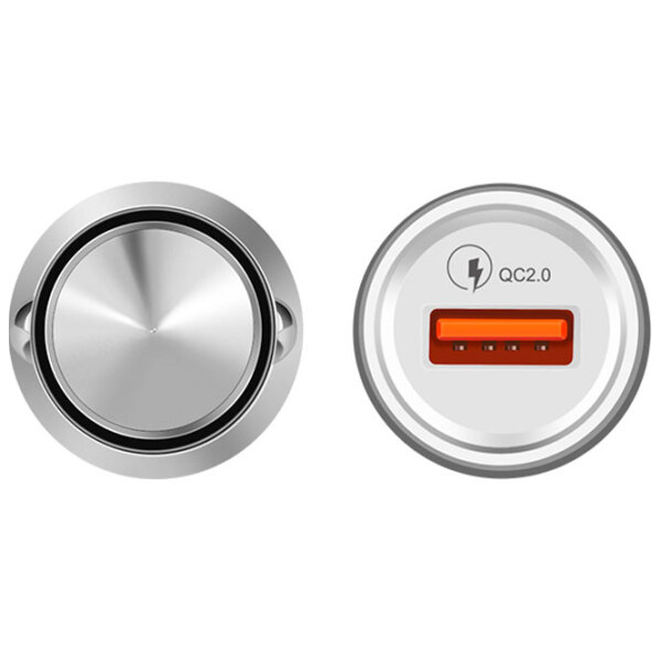 Încărcător auto Hoco Z4 (12 W) Silver 2.1 A / Silver photo 4