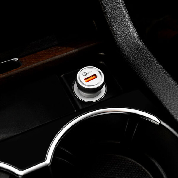 Încărcător auto Hoco Z4 (12 W) Silver 2.1 A / Silver photo 5