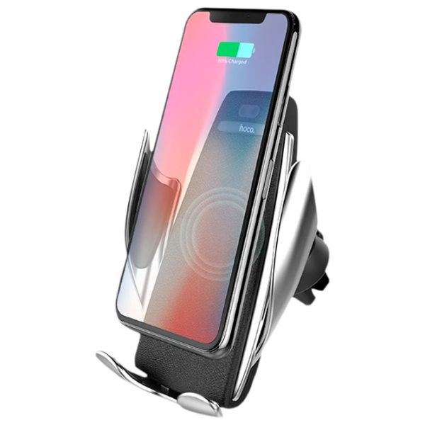 Încărcător auto Hoco CA34 Wireless Silver  photo 3