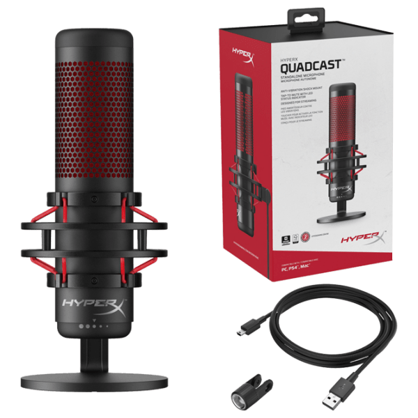 Microfon HyperX QuadCast Black  photo 5