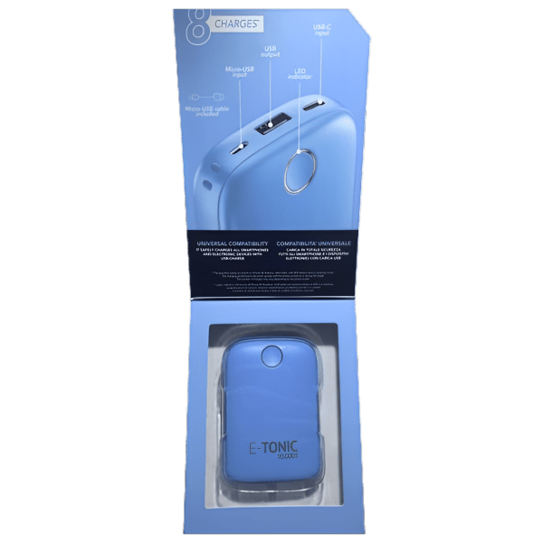 Power Bank 10000 мАч Cellularline E-Tonic Синий  photo 7