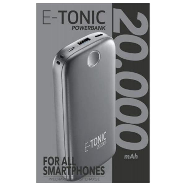 Power Bank 20000 мАч Cellularline E-Tonic Черный  photo 3