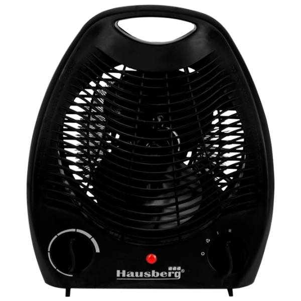 Тепловентилятор HAUSBERG HB-8501 B Черный 2000 Вт, Механическое photo 1