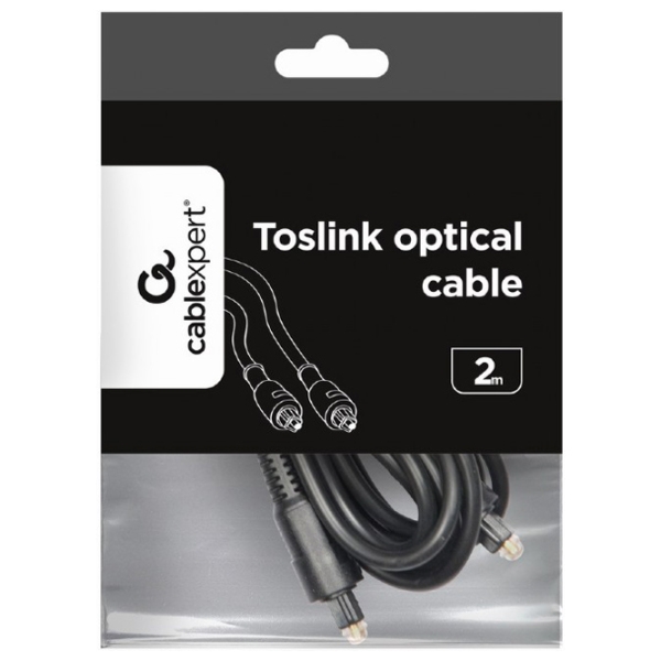 Аудио кабель Cablexpert CC-OPT-2M Toslink/ Toslink Черный  photo 4