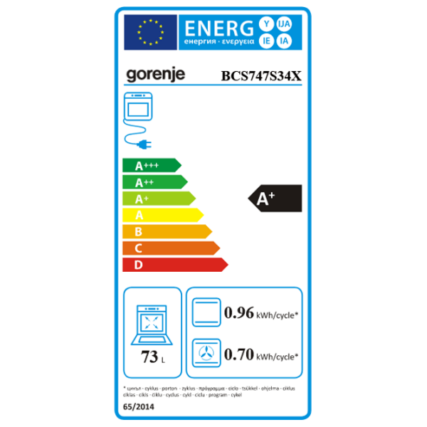 Духовой шкаф Gorenje BCS 747 S34X Черный A+, 73 л photo 5