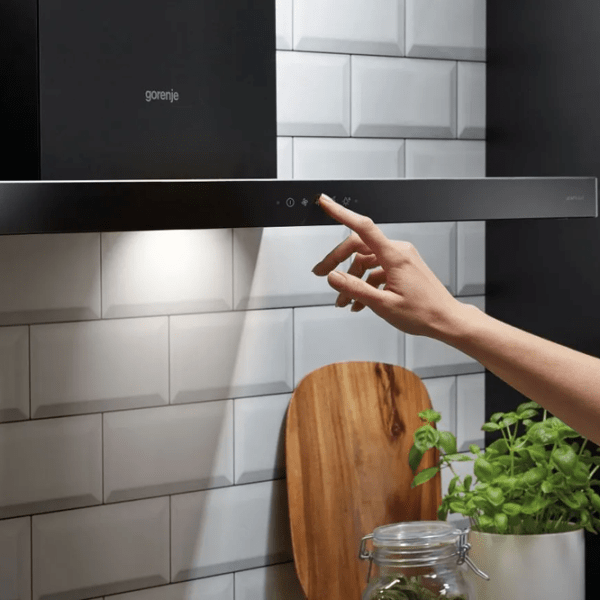 Hotă Gorenje WHT 9 SYB Black 90 cm, Recirculare, 650 m³/h photo 6