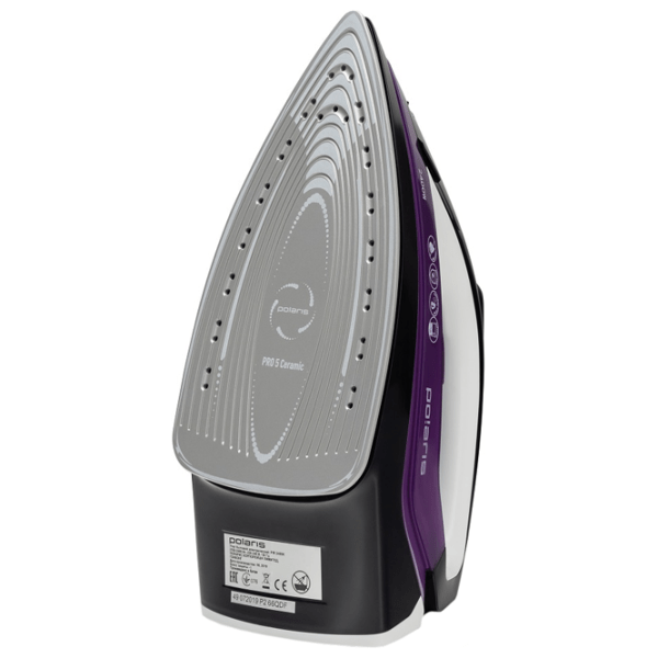 Fier de călcat Polaris PIR2485K Purple 2400 W, 45 g/min, 0.25 l, Ceramică photo 4