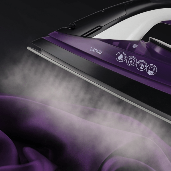 Fier de călcat Polaris PIR2485K Purple 2400 W, 45 g/min, 0.25 l, Ceramică photo 5
