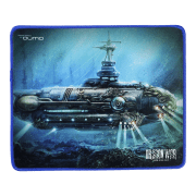 Covoraș pentru mouse Qumo Nautilus Black Blue 280 x 230 x 3 mm