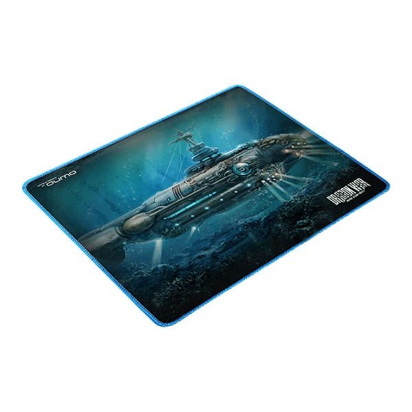 Covoraș pentru mouse Qumo Nautilus Black Blue 280 x 230 x 3 mm photo 2