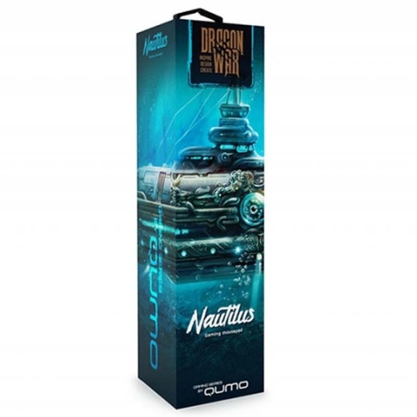 Covoraș pentru mouse Qumo Nautilus Black Blue 280 x 230 x 3 mm photo 3
