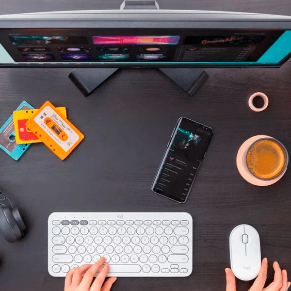 Мышь Logitech M350 Белый Беспроводные, 1000 dpi photo 4