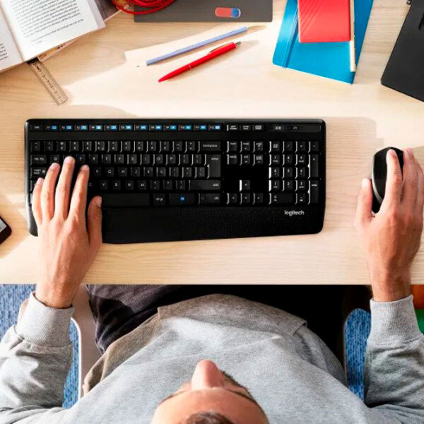 Клавиатура Logitech MK345 Черный Для дома и офиса, Беспроводные photo 5