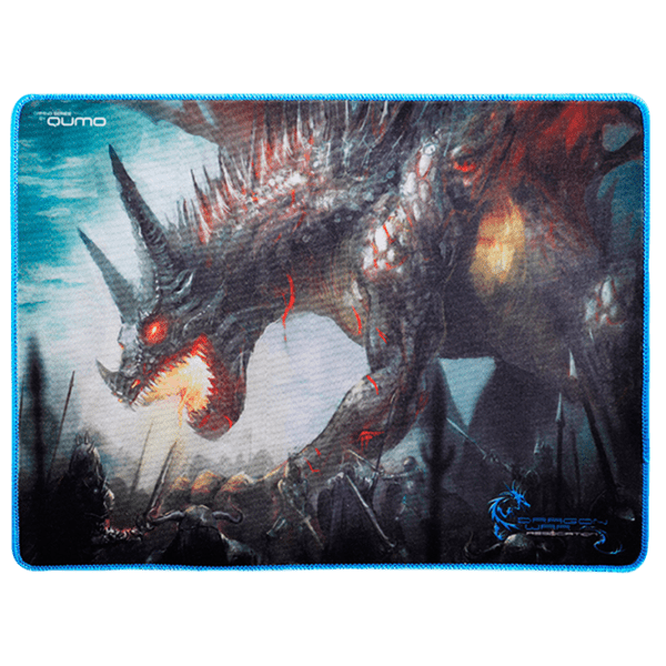 Covoraș pentru mouse Qumo Daemon Hunt Black Blue 360 x 270 x 3 mm photo 1
