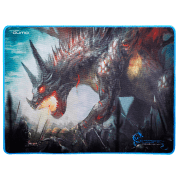 Covoraș pentru mouse Qumo Daemon Hunt Black Blue 360 x 270 x 3 mm