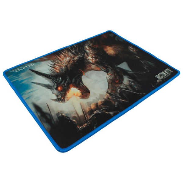 Covoraș pentru mouse Qumo Daemon Hunt Black Blue 360 x 270 x 3 mm photo 2