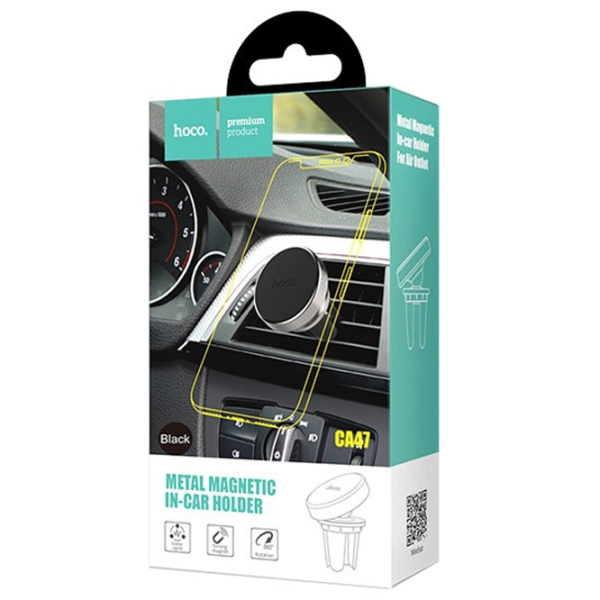 Suport pentru telefon Hoco CA47 Metal Magnetic Silver  photo 6