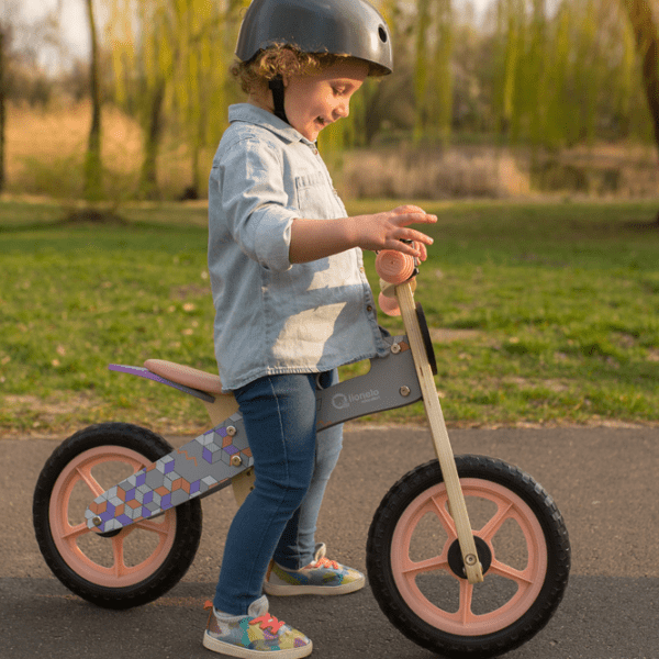 Bicicletă fără pedale Lionelo Casper 12" () Pink Pentru copii photo 3