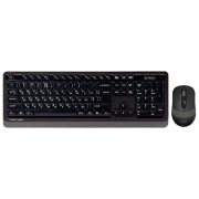 Клавиатура и Мышь A4Tech FG1010 Серый Для дома и офиса, Беспроводные