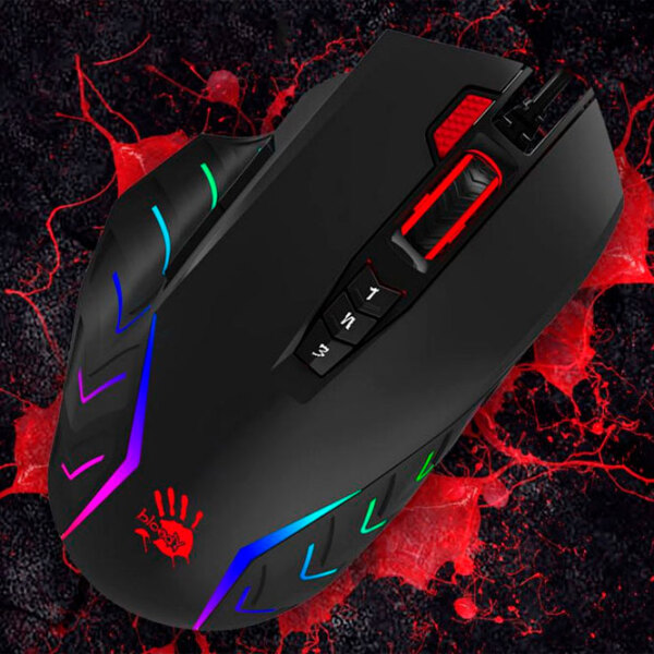 Mouse A4Tech J95 Black Cu fir / 5000 dpi photo 4