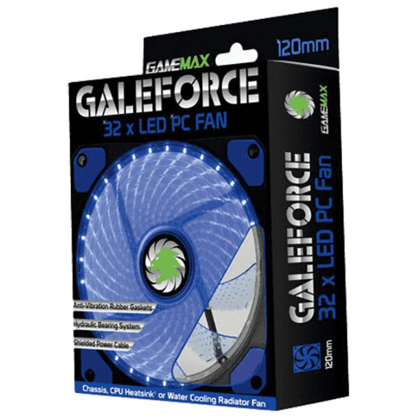 Вентилятор для корпуса Gamemax GaleForce GMX-GF12B Черный  photo 7